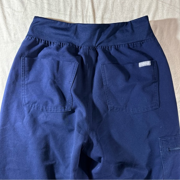 FIGS Navy Zamora Jogger Scrub Pants XS PETITE Blue Technical Collection Adjust - Picture 8 of 12